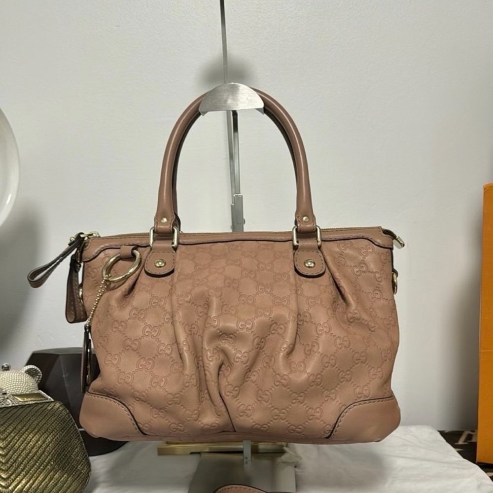Gucci  Guccicima dirty Pink Leather Satchel medium VGUC